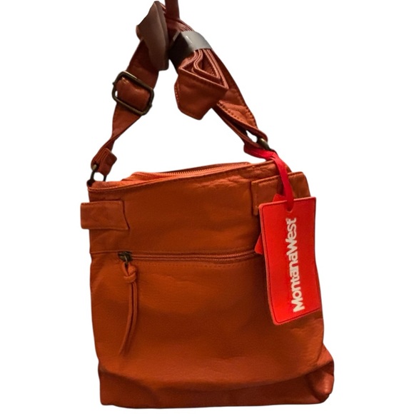 Montana West Orange Crossbody Bag NWT - Picture 5 of 6